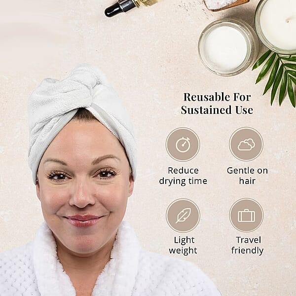 Shop Lc Closeout OliviaLayne 2 Pack Gray & Mauve Head Wrap Set