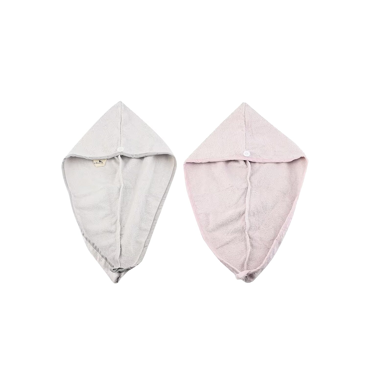 shop lc Closeout OliviaLayne 2 Pack Gray & Mauve Head Wrap Set