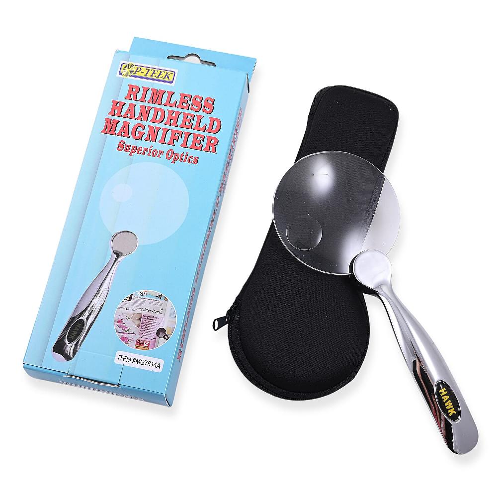 shop lc Closeout OP-TEEK Rimless Handheld Magnifier 2.5