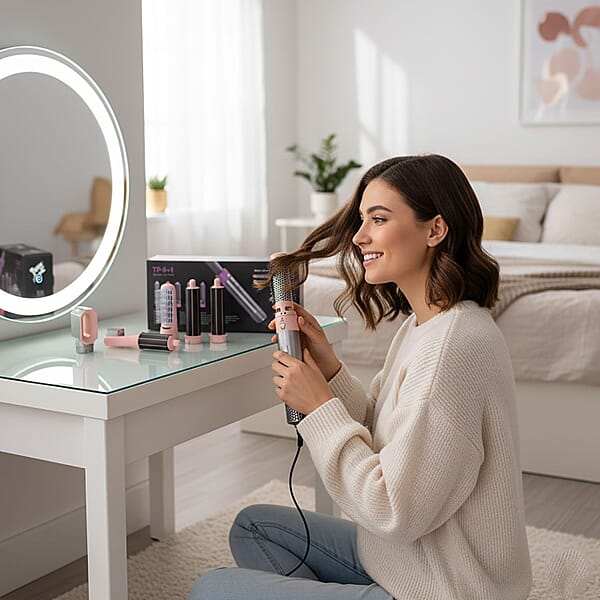 Shop Lc Closeout Premium TP-5 In 1 Hot Air Styler Anti-Static Hair Protection Hot Air Brush