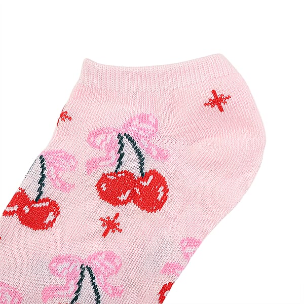 Shop Lc Closeout Spoiled Angel 20 Pairs Women's No Show Socks - Cherries (Sizes 4-10)
