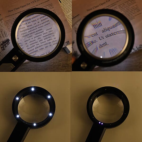 Shop Lc Combined Dual-Lenses Handheld 5x And 10x Magnifier Glass