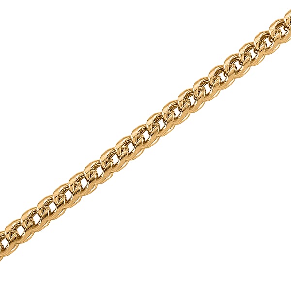 Shop Lc Criss Cross Chain Necklace In ION Plated YG Stainless Steel (18-20 Inches)