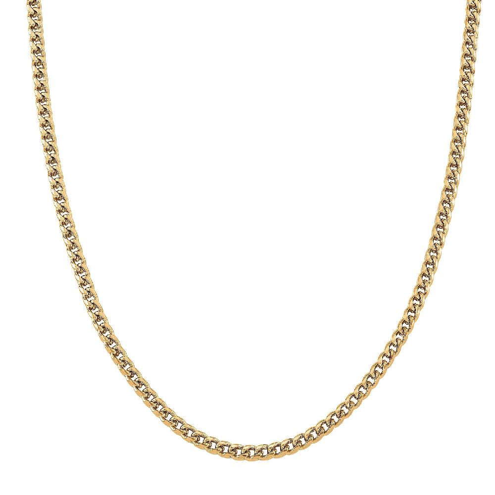 shop lc Criss Cross Chain Necklace in ION Plated YG Stainless Steel (18-20 Inches)