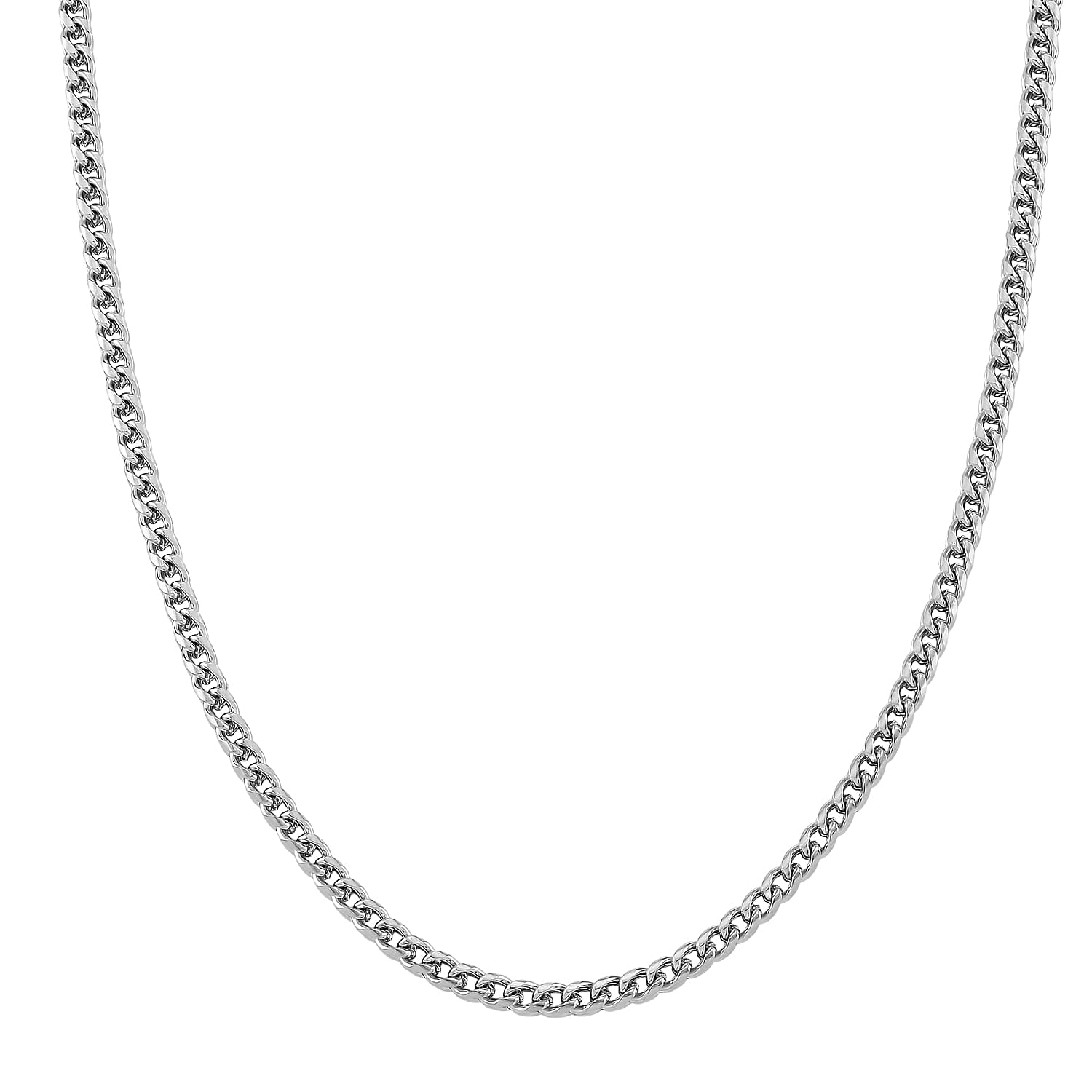 shop lc Criss Cross Chain Necklace in Stainless Steel (18-20 Inches)