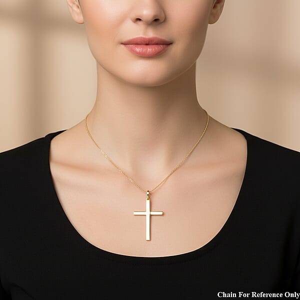 Shop Lc Cross Pendant Without Chain In 10K Yellow Gold 0.75 Grams