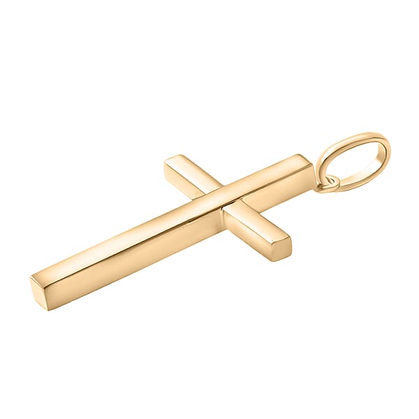 Shop Lc Cross Pendant Without Chain In 10K Yellow Gold 0.75 Grams