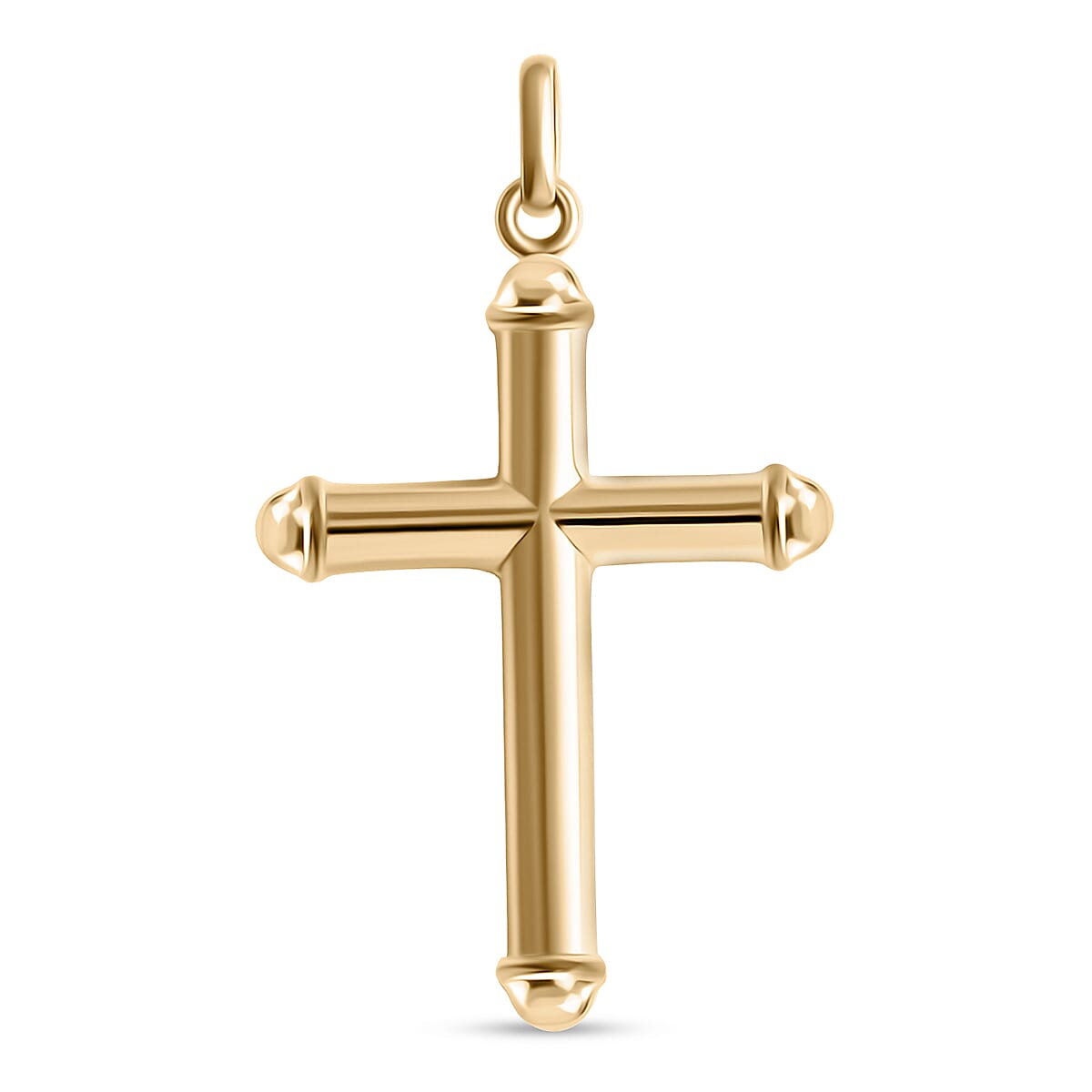 shop lc Cross Pendant without Chain in 10K Yellow Gold 1.35 Grams