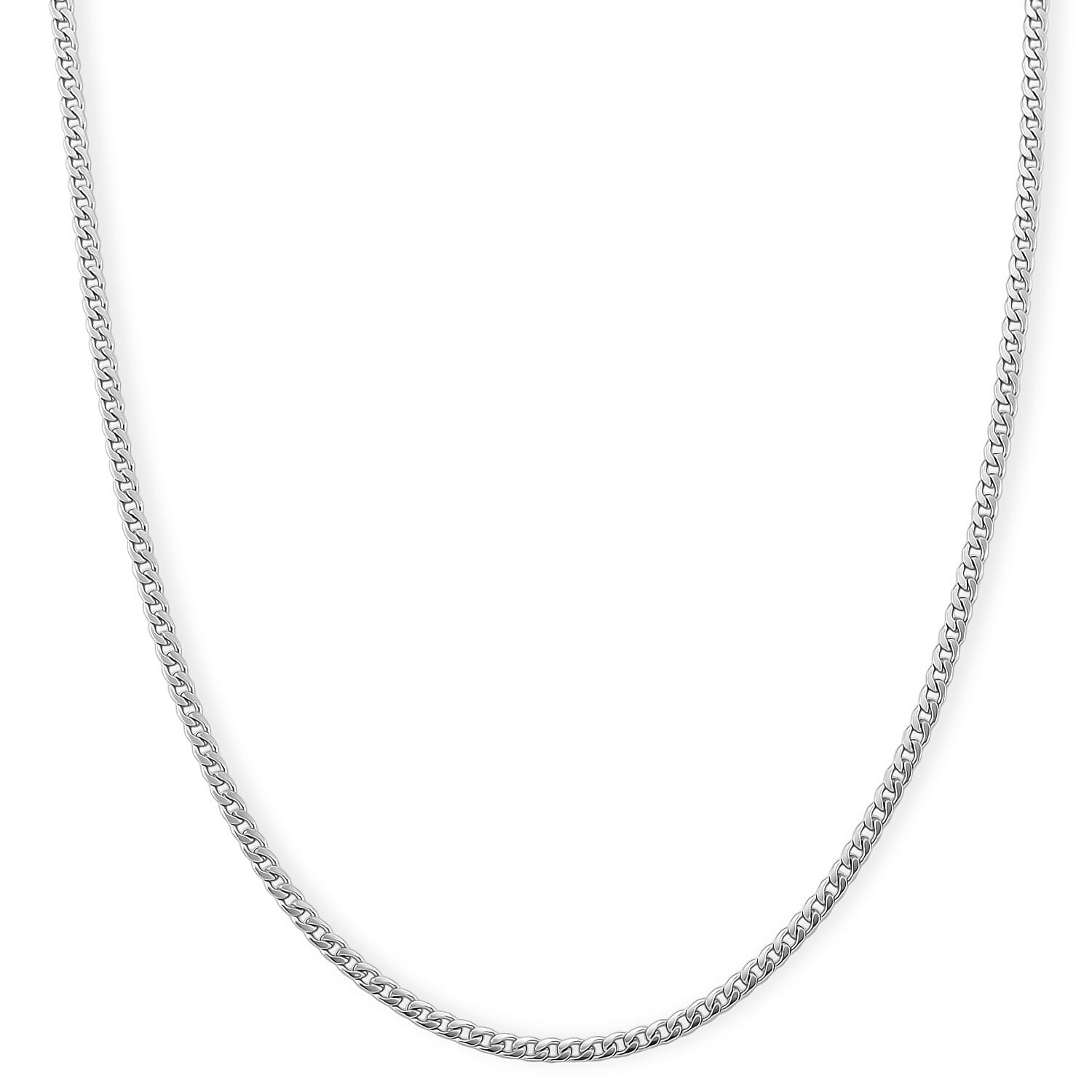 shop lc Curb Chain Necklace in Stainless Steel (24-26 Inches)