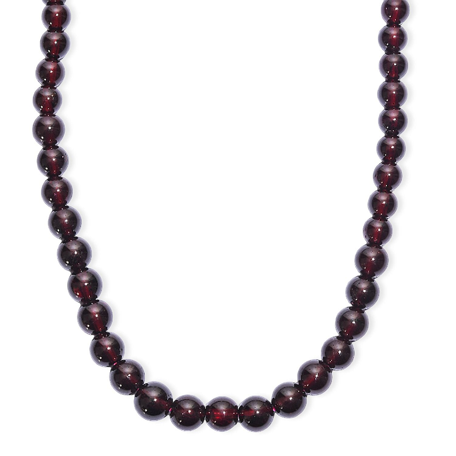 shop lc D'Joy AAA Mozambique Garnet 155.00 ctw Celebrity Beaded Necklace in 18K Vermeil Yellow Gold Over Sterling Silver 20 Inches