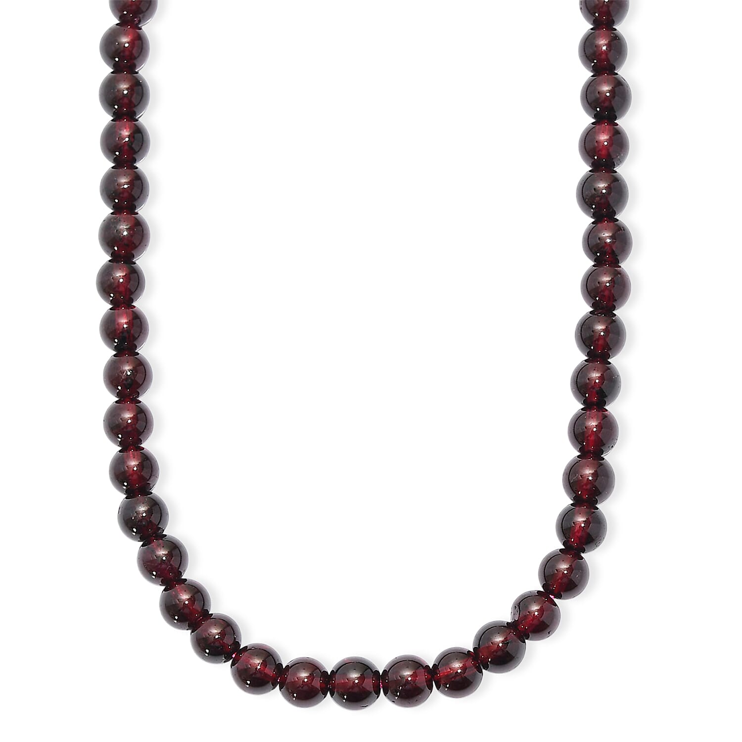 shop lc D'Joy AAA Mozambique Garnet 172.00 ctw Celebrity Beaded Necklace in 18K Vermeil Yellow Gold Over Sterling Silver 20 Inches