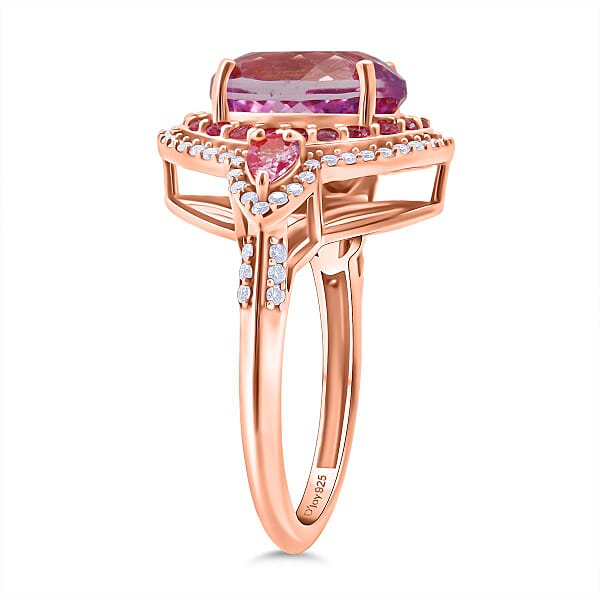 Shop Lc D'Joy AAA Patroke Kunzite Multi Gemstone Ring In 18K Vermeil RG Over Sterling Silver 5.80 Ctw
