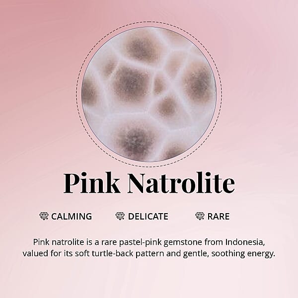 Shop Lc D'Joy Artisan Crafted Pink Natrolite 6.30 Ctw Seashell Ring In Sterling Silver