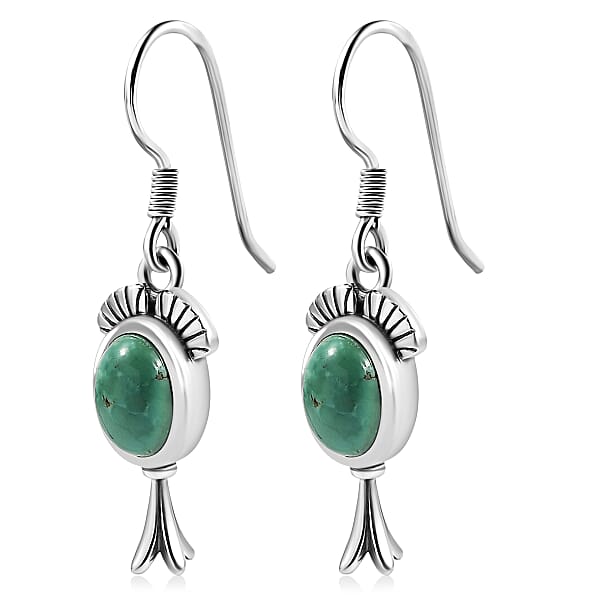Shop Lc D'Joy Artisan Crafted Tahoe Nevada Turquoise 2.70 Ctw Earrings In Sterling Silver