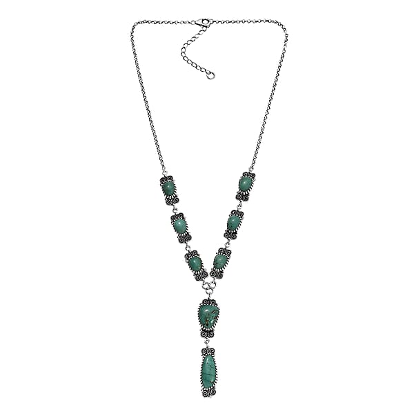 Shop Lc D'Joy Artisan Crafted Tahoe Nevada Turquoise 27.50 Ctw Necklace 18 Inches In Sterling Silver