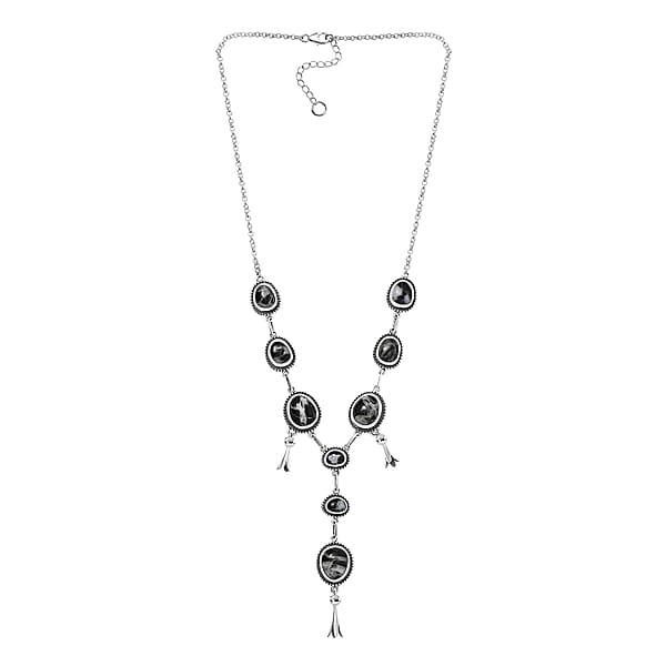 Shop Lc D'Joy Artisan Crafted White Buffalo 25.00 Ctw Necklace 18-20 Inches In Sterling Silver