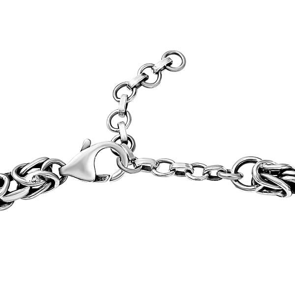 Shop Lc D'Joy Artisan Crafted White Buffalo 34.70 Ctw Legends Of The Desert Bracelet In Black Oxidized Sterling Silver (8.00 In)