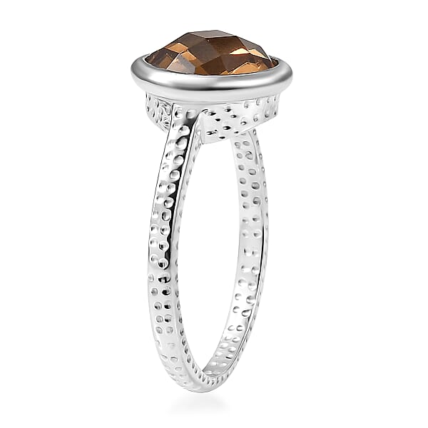 Shop Lc D'Joy Autumn Alexite 3.75 Ctw Art Deco Ring In Platinum Over Sterling Silver