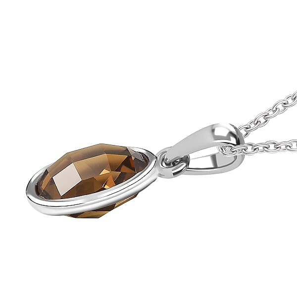 Shop Lc D'Joy Autumn Alexite 3.75 Ctw Pendant Necklace In Platinum Over Sterling Silver 20 Inches