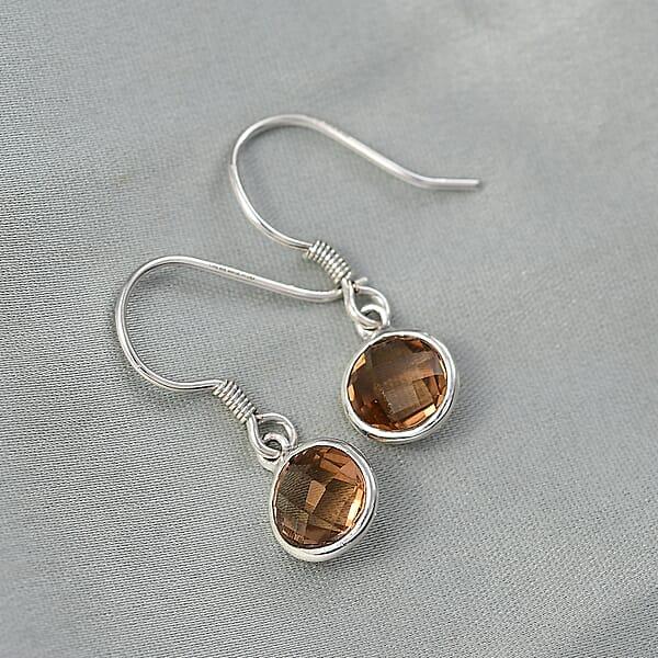 Shop Lc D'Joy Autumn Alexite 4.00 Ctw Dangle Earrings In Platinum Over Sterling Silver