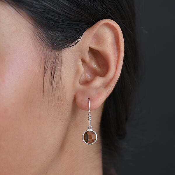 Shop Lc D'Joy Autumn Alexite 4.00 Ctw Dangle Earrings In Platinum Over Sterling Silver