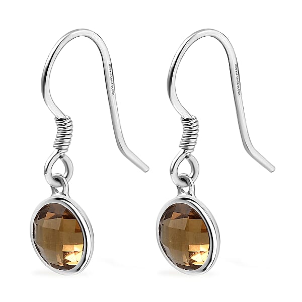 Shop Lc D'Joy Autumn Alexite 4.00 Ctw Dangle Earrings In Platinum Over Sterling Silver