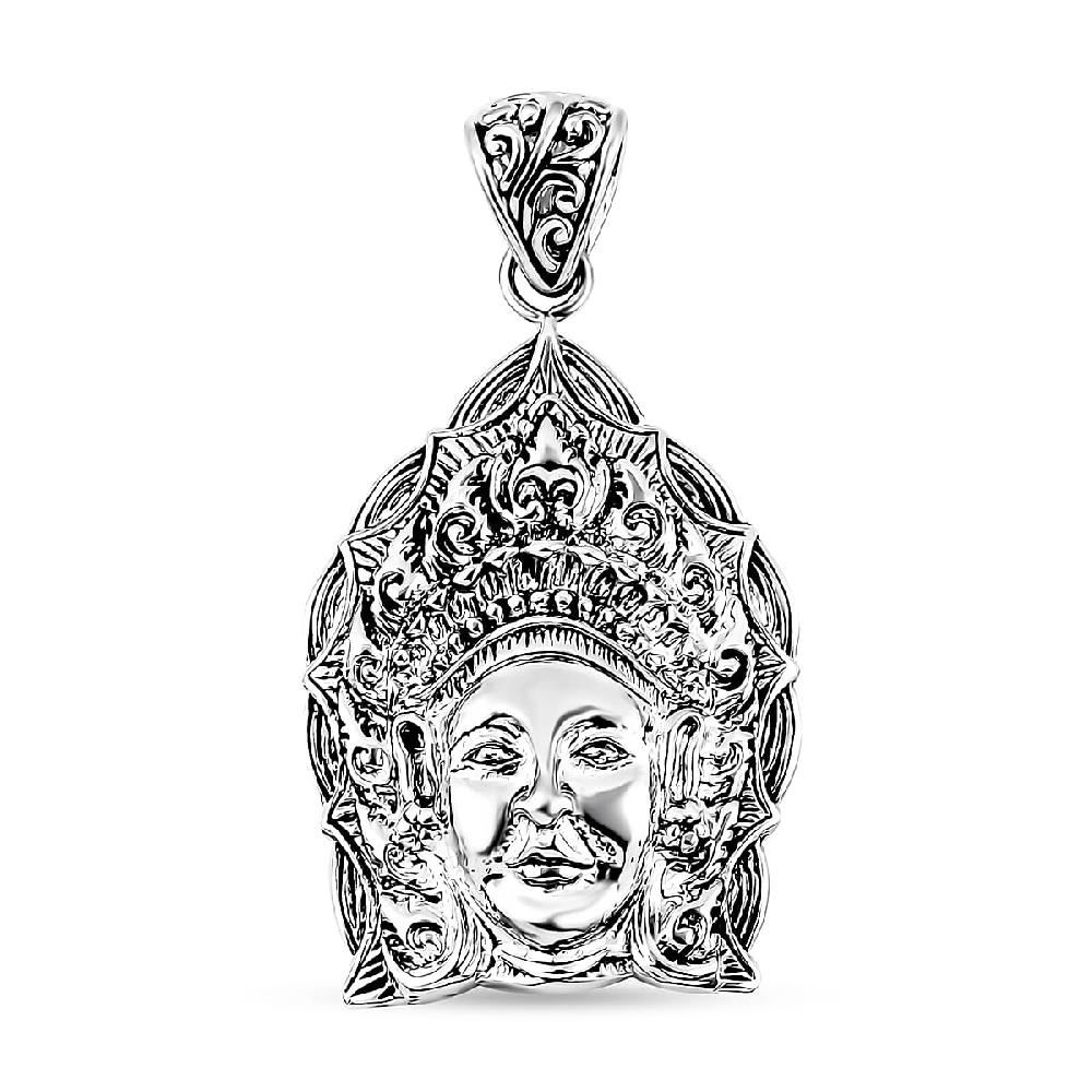 shop lc D'Joy Bali Goddess Sterling Silver Princess Pendant without Chain 9.90 Grams