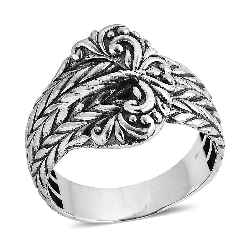 shop lc D'Joy Bali Legacy Padian Buckle Ring in Sterling Silver