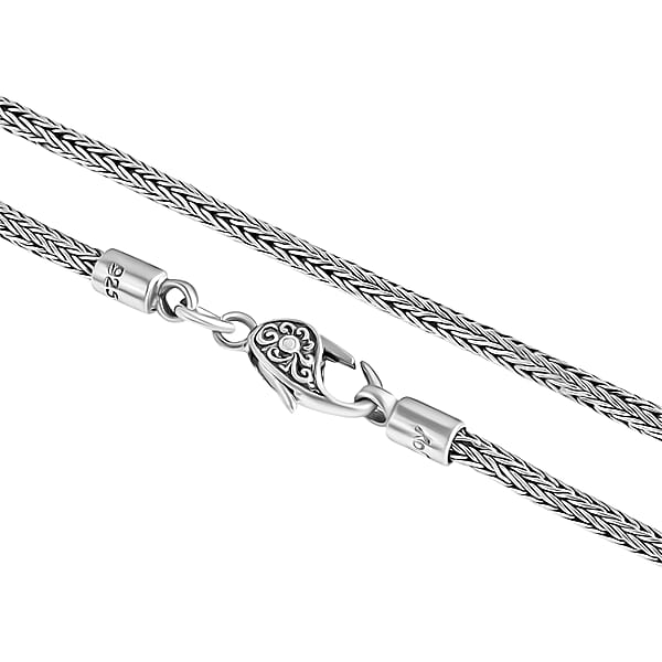 Shop Lc D'Joy Bali Legacy Tulang Naga Chain Necklace In Sterling Silver 29.15 Grams 36 Inches