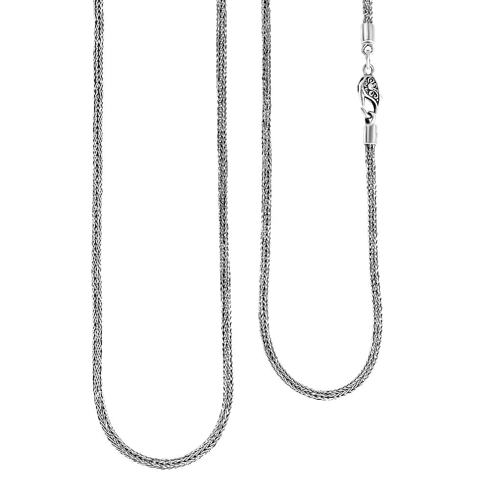 shop lc D'Joy Bali Legacy Tulang Naga Chain Necklace in Sterling Silver 29.15 Grams 36 Inches