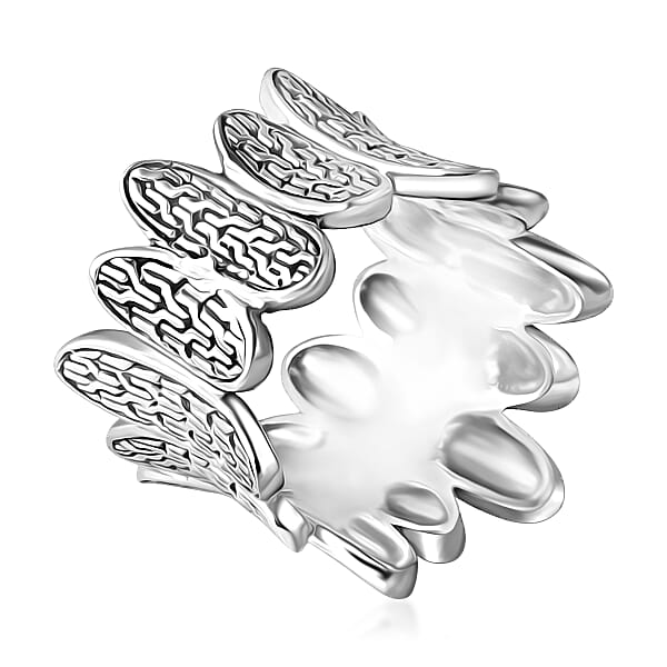 Shop Lc D'Joy Bali Legacy Tulang Naga Ring In Sterling Silver 9.60 Grams