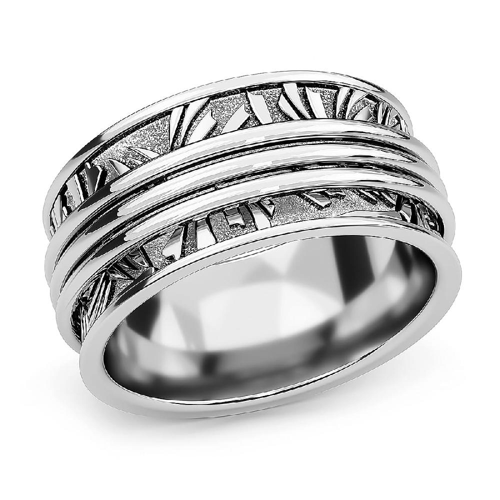 shop lc D'Joy Band Ring in Platinum Over Sterling Silver (6.55 Grams)