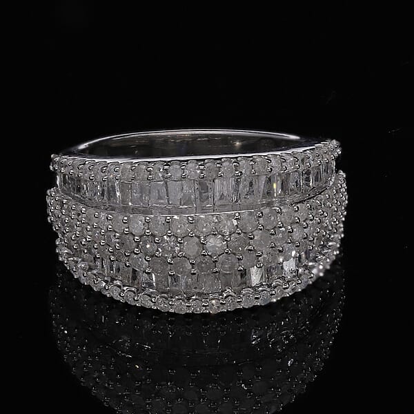 Shop Lc D'Joy Diamond 2.00 Ctw Ring In Platinum Over Sterling Silver