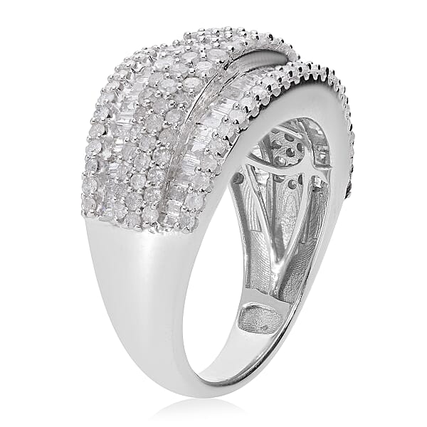 Shop Lc D'Joy Diamond 2.00 Ctw Ring In Platinum Over Sterling Silver
