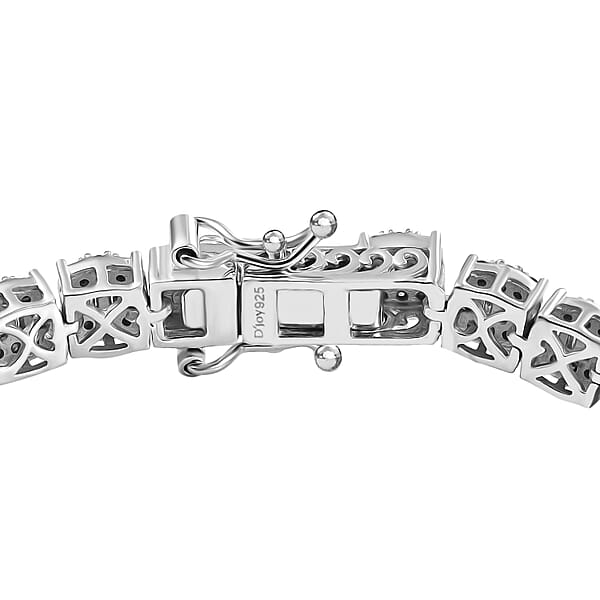 Shop Lc D'Joy Diamond 4.00 Ctw Tennis Bracelet In Rhodium Over Sterling Silver (7.25 In)