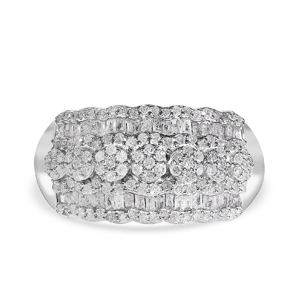 shop lc D'Joy Diamond Ring in Platinum Over Sterling Silver 1.00 ctw