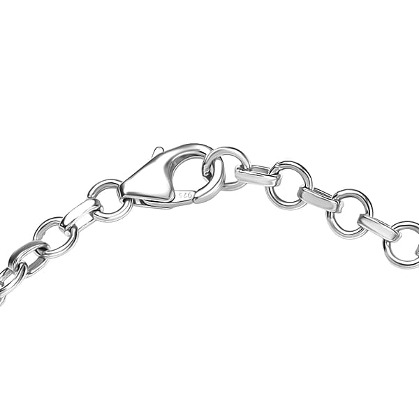 Shop Lc D'Joy Elysian Opal (Triplet) And White Zircon 8.00 Ctw City Skylines Bracelet In Rhodium Over Sterling Silver (7.25 In)
