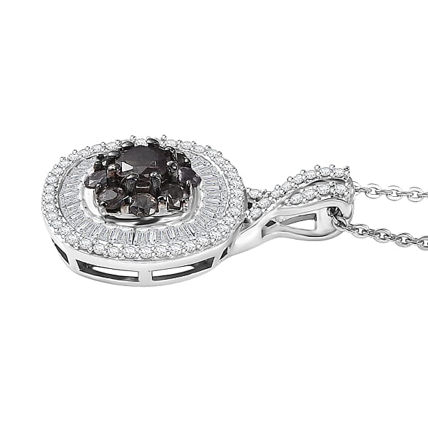 Shop Lc D'Joy Madagascar Color Change Garnet And Moissanite 1.50 Ctw Regal Halo Pendant Necklace 20 Inches In Rhodium Over Sterling Silver