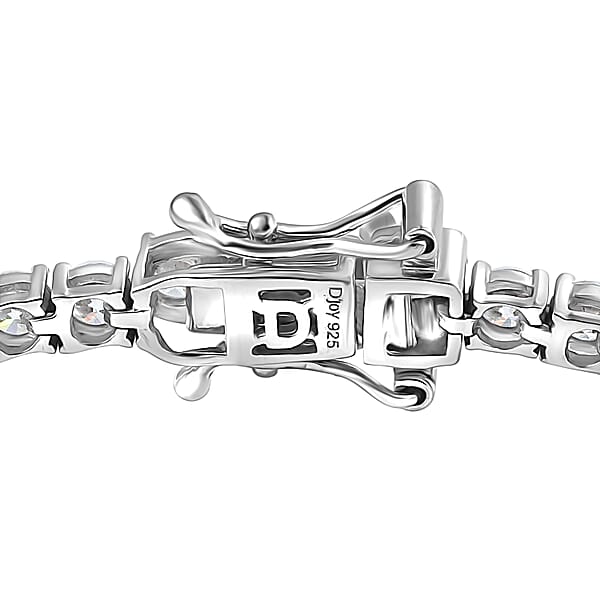 Shop Lc D'Joy Moissanite 5.40 Ctw TRUST Bracelet In 14K YG And Rhodium Over Sterling Silver (7.25 In)