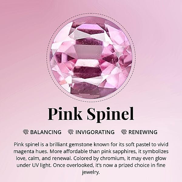 Shop Lc D'Joy Narsipatnam Pink Spinel And Moissanite 2.20 Ctw Royal Bloom Ring In 18K Vermeil Rose Gold Over Sterling Silver