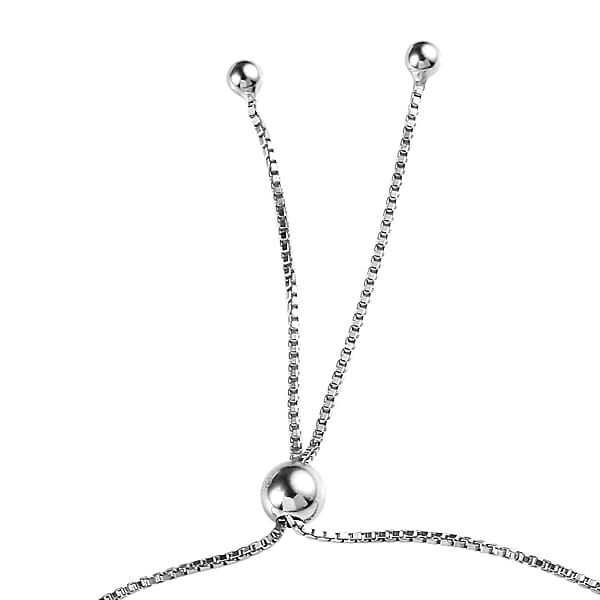 Shop Lc D'Joy Oregon Peach Opal 1.85 Ctw Bolo Bracelet In Platinum Over Sterling Silver
