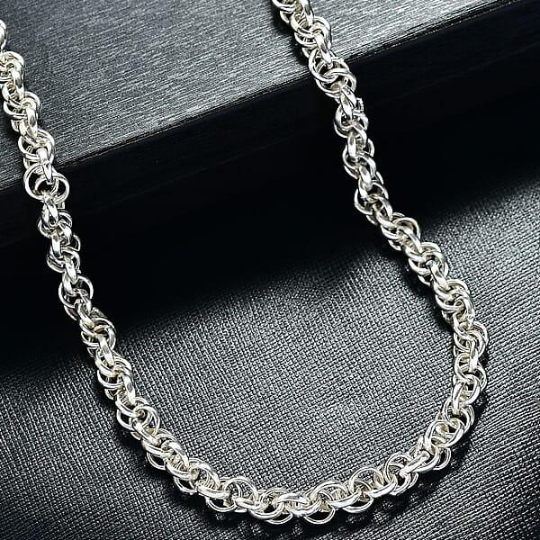 Shop Lc D'Joy Oval Link Chain Necklace In Sterling Silver 21 Grams 20 Inches