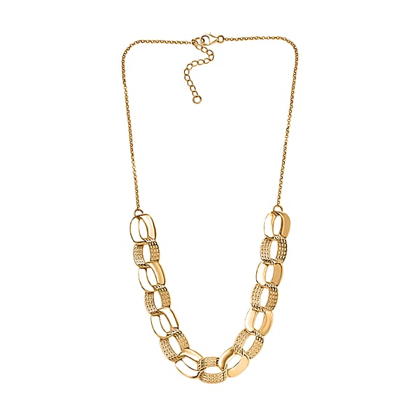 Shop Lc D'Joy Passport To Turkey Fancy Necklace In 18K Vermeil Yellow Gold Over Sterling Silver 19 Grams 18 Inches
