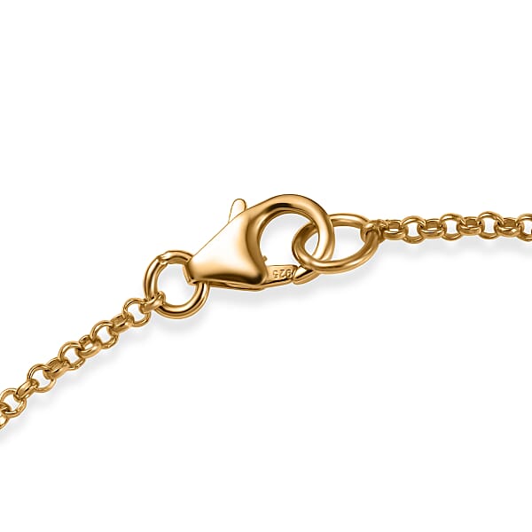 Shop Lc D'Joy Passport To Turkey Interlocking Bracelet In 18K Vermeil Yellow Gold Over Sterling Silver (7.25 In) 11.10 Grams