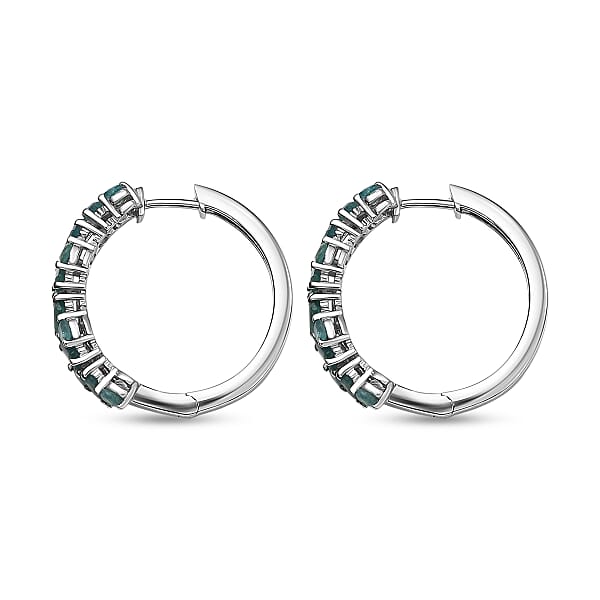 Shop Lc D'Joy Premium Grandidierite 2.50 Ctw Art Deco Earrings In Rhodium Over Sterling Silver