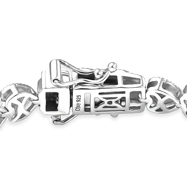 Shop Lc D'Joy Sea Shell Bracelet In Rhodium Over Sterling Silver (7.25 In) 13.50 Grams
