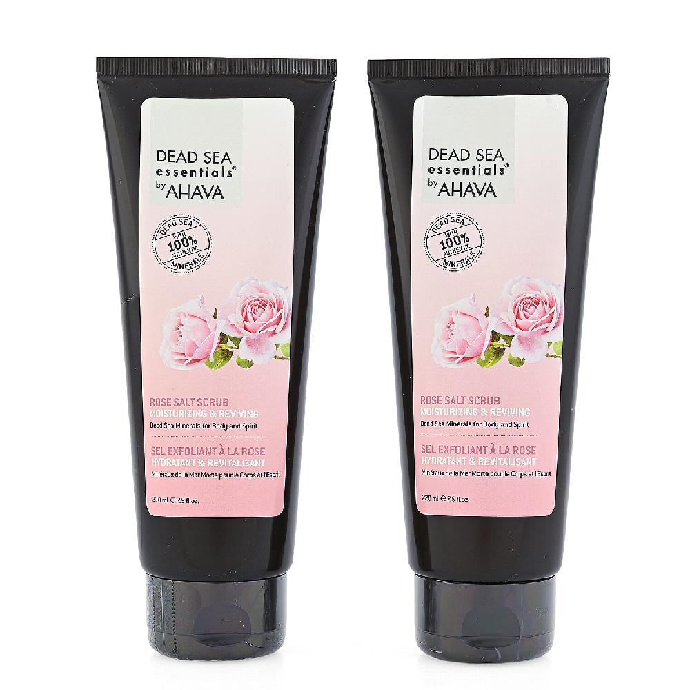 shop lc Dead Sea Essentials by AHAVA Set of 2 Salt Scrubs (2x 7.5oz) Rose