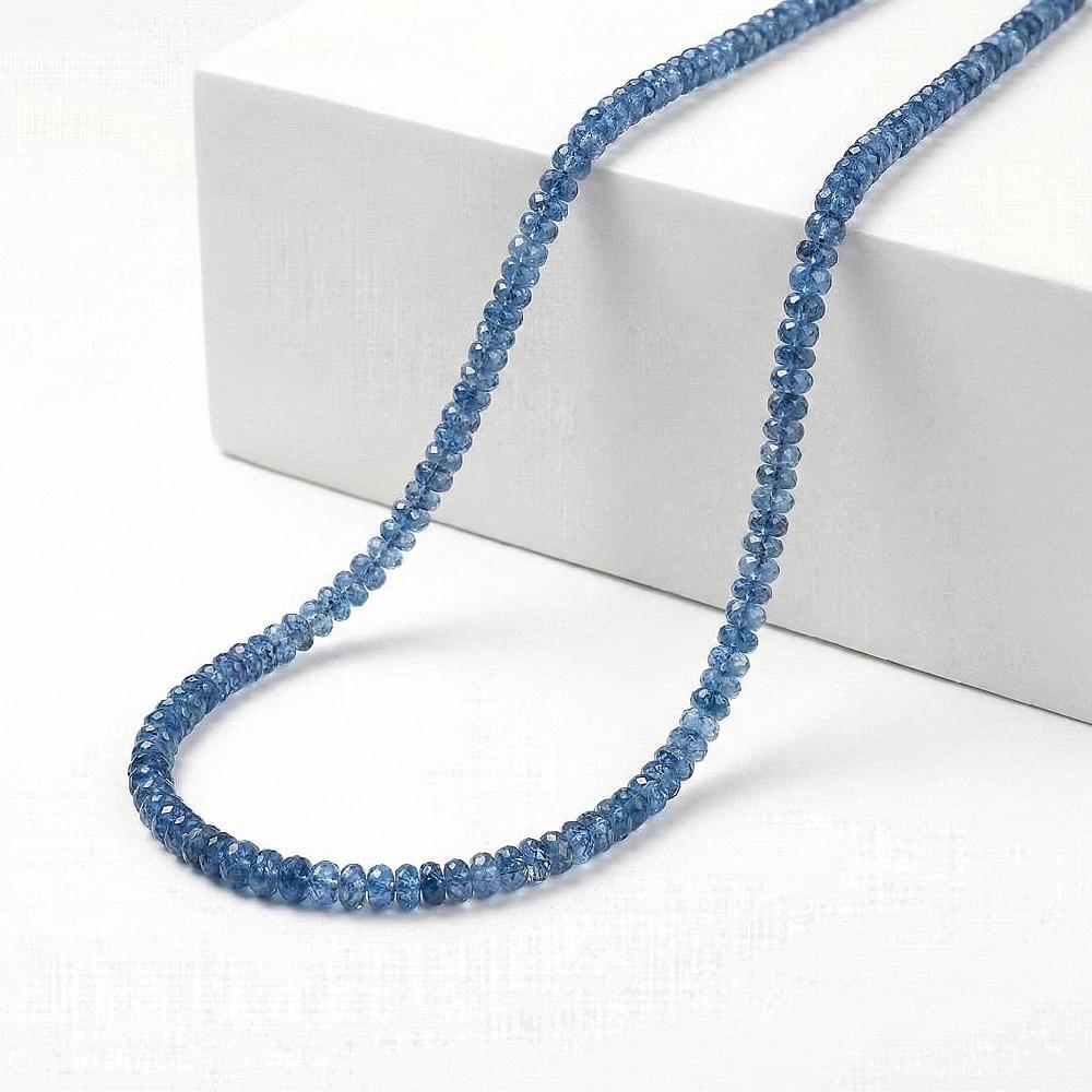 shop lc Deanna's Birthday Special Rhapsody AAAA Santa Maria Aquamarine Beaded Graduation Necklace 950 Platinum Necklace 18 Inch Necklace 68.10 ctw