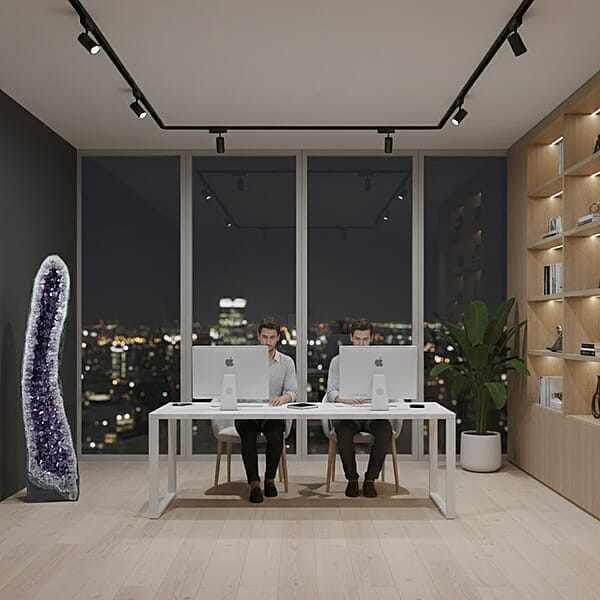 Shop Lc Decorative Carved Amethyst Geode On Wooden Base (220 Lbs)