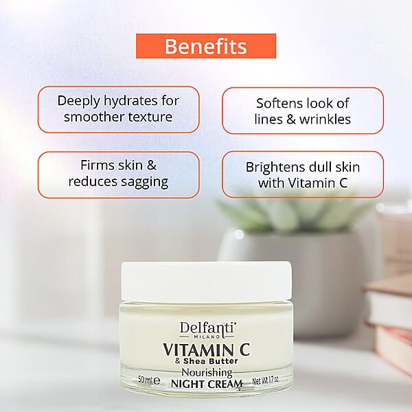Shop Lc Delfanti Milano Vitamin C & Shea Butter 1.7oz Night Cream